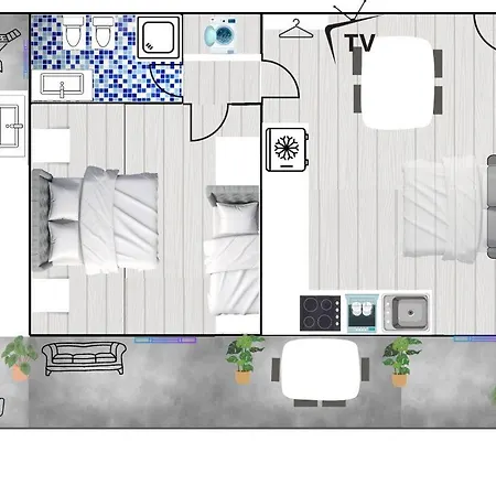 شقة Viola Con Solarium *